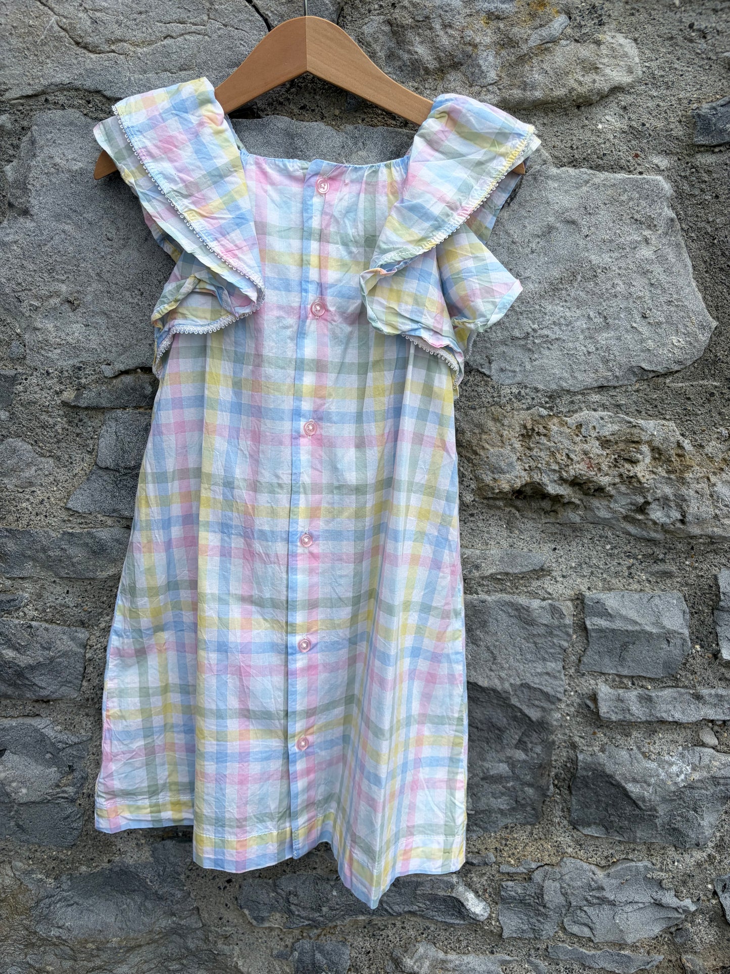Pastel check dress 4-5y (104-110cm)