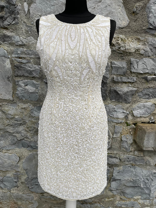 White sequin dress uk 6-8