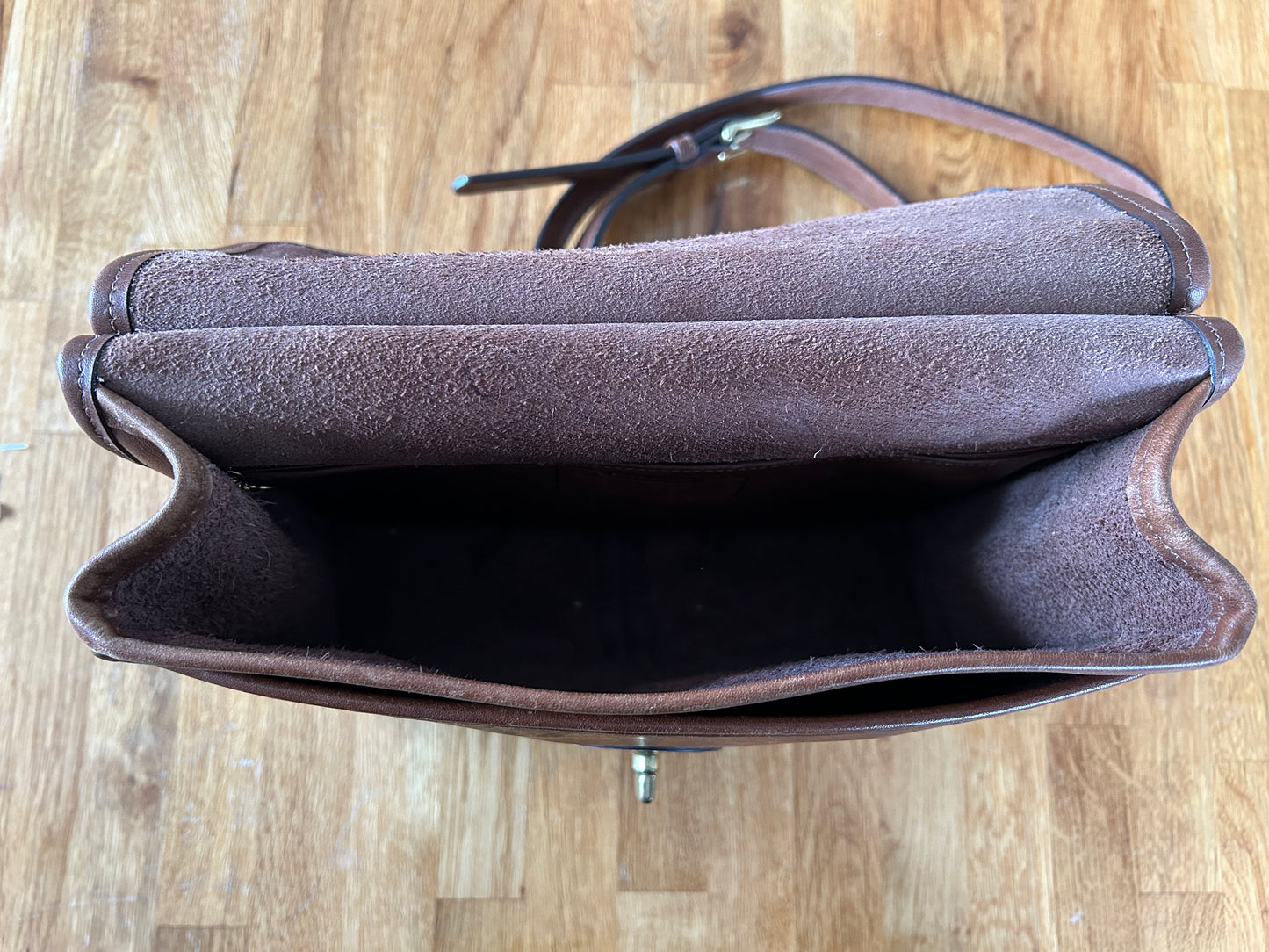 COACH Willis 9927 Brown leather crossbody bag