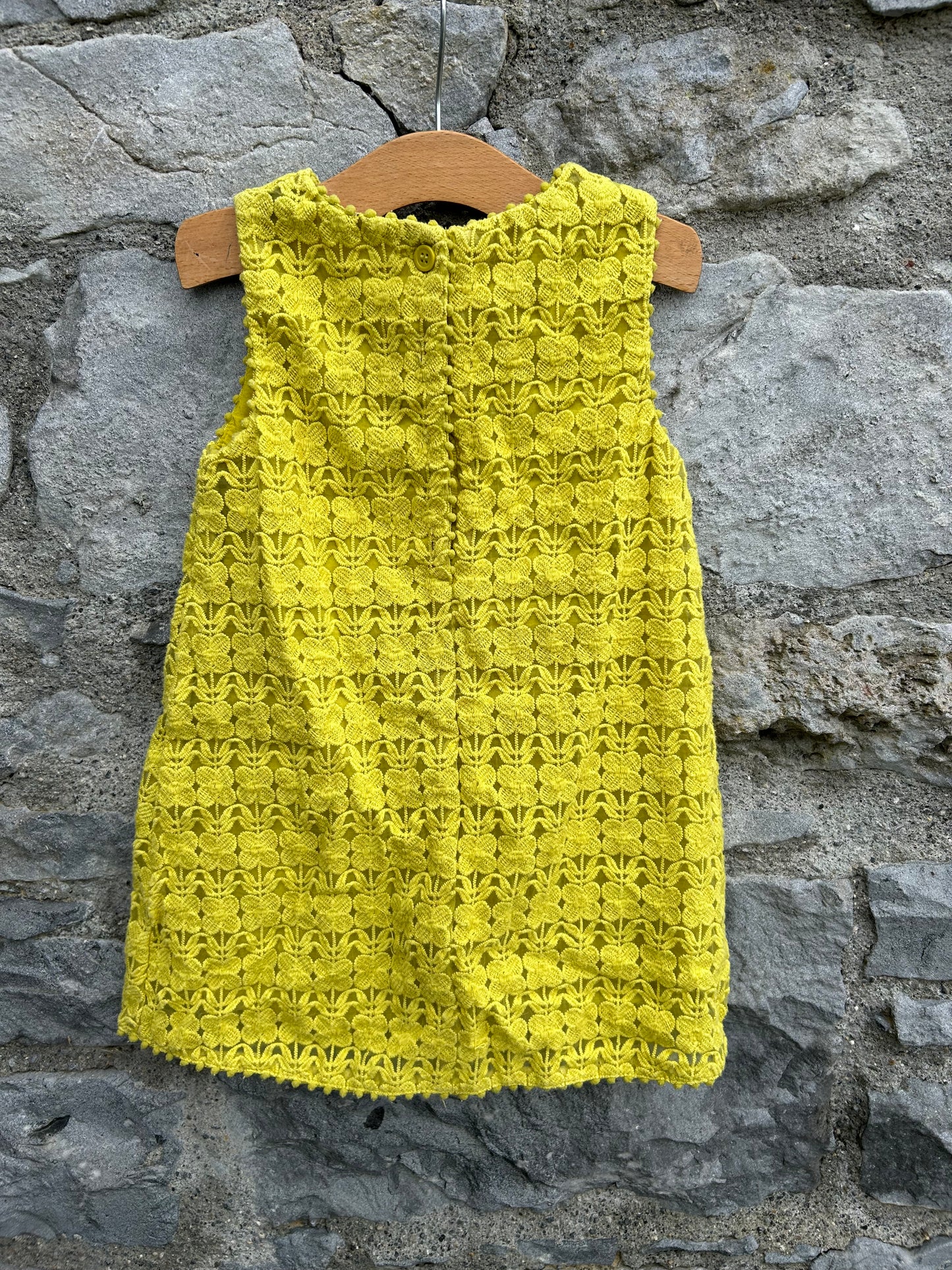 Lace lime dress  2-3y (92-98cm)