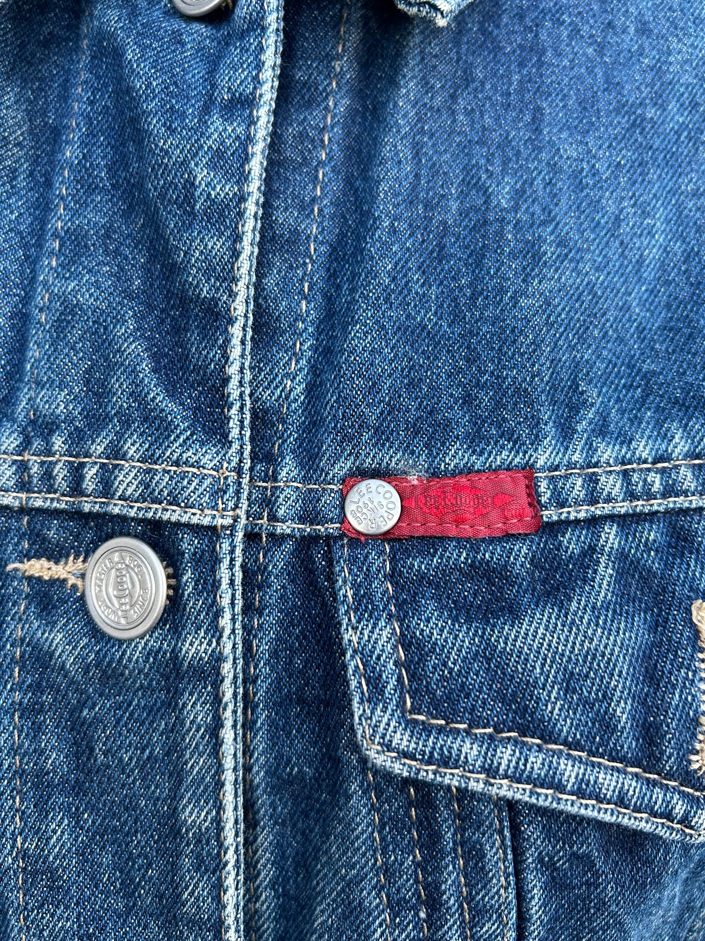 Y2K denim jacket uk 8