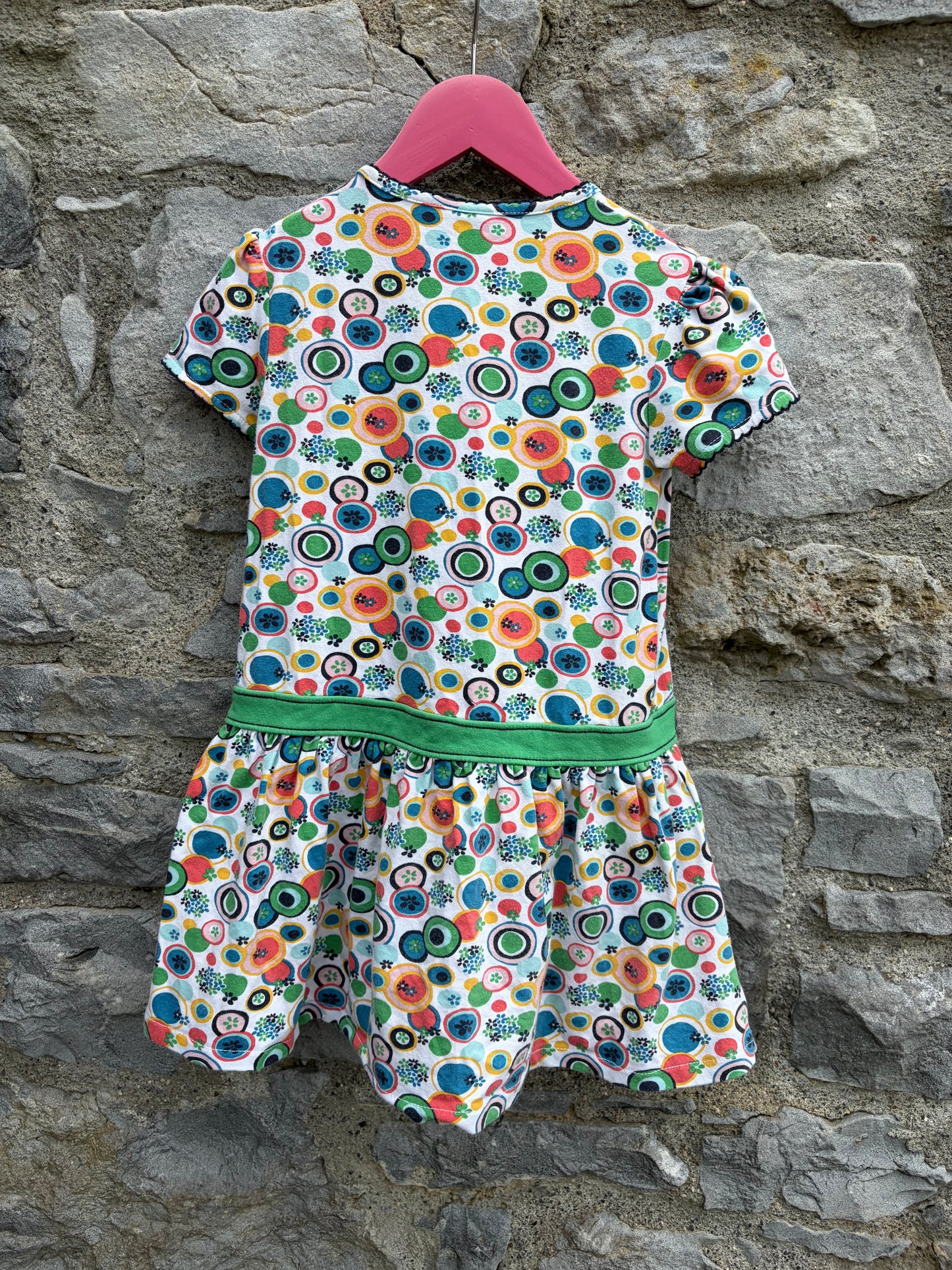 Colourful big dots dress  4-5y (104-110cm)