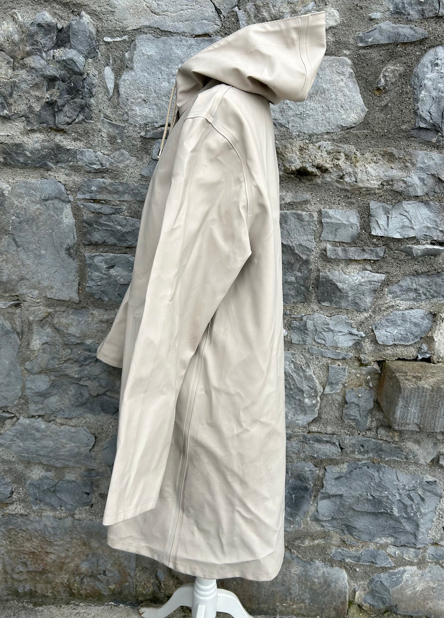 Beige raincoat uk 10-12