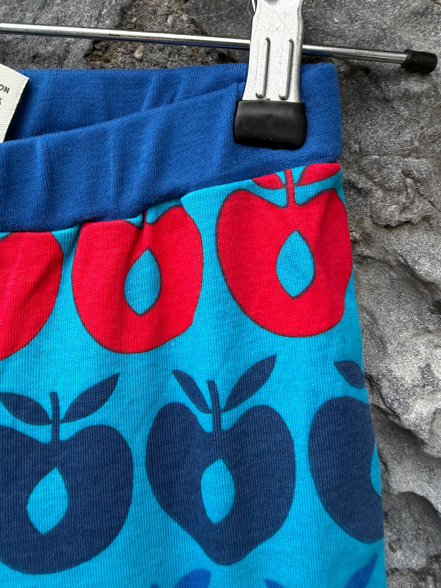 Colourful apples blue pants  4-5y (104-110cm)