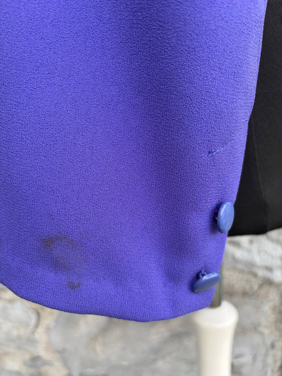 80s short purple jacket uk 12
