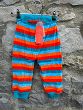 Load image into Gallery viewer, Dragon fire stripy velour pants  2y (92cm)
