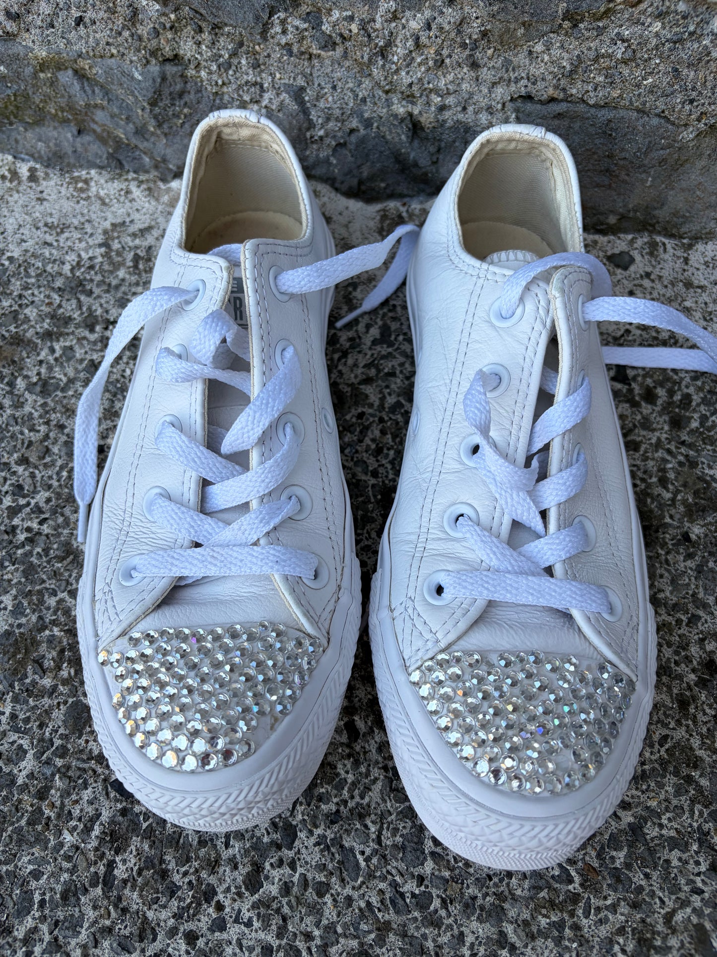 Bling Converse With Crystals  uk 4 (eu 36.5)