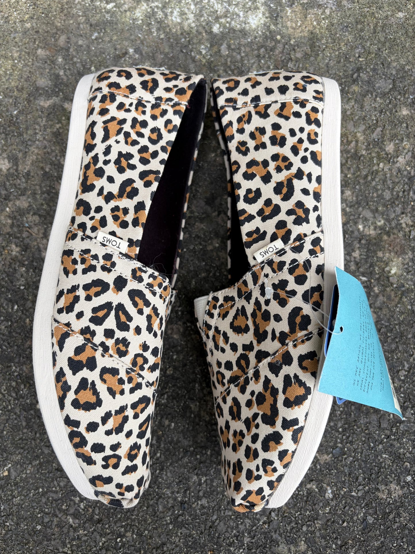 Leopard Alpargata Slip-On flats  uk 4.5 (eu 37.5)