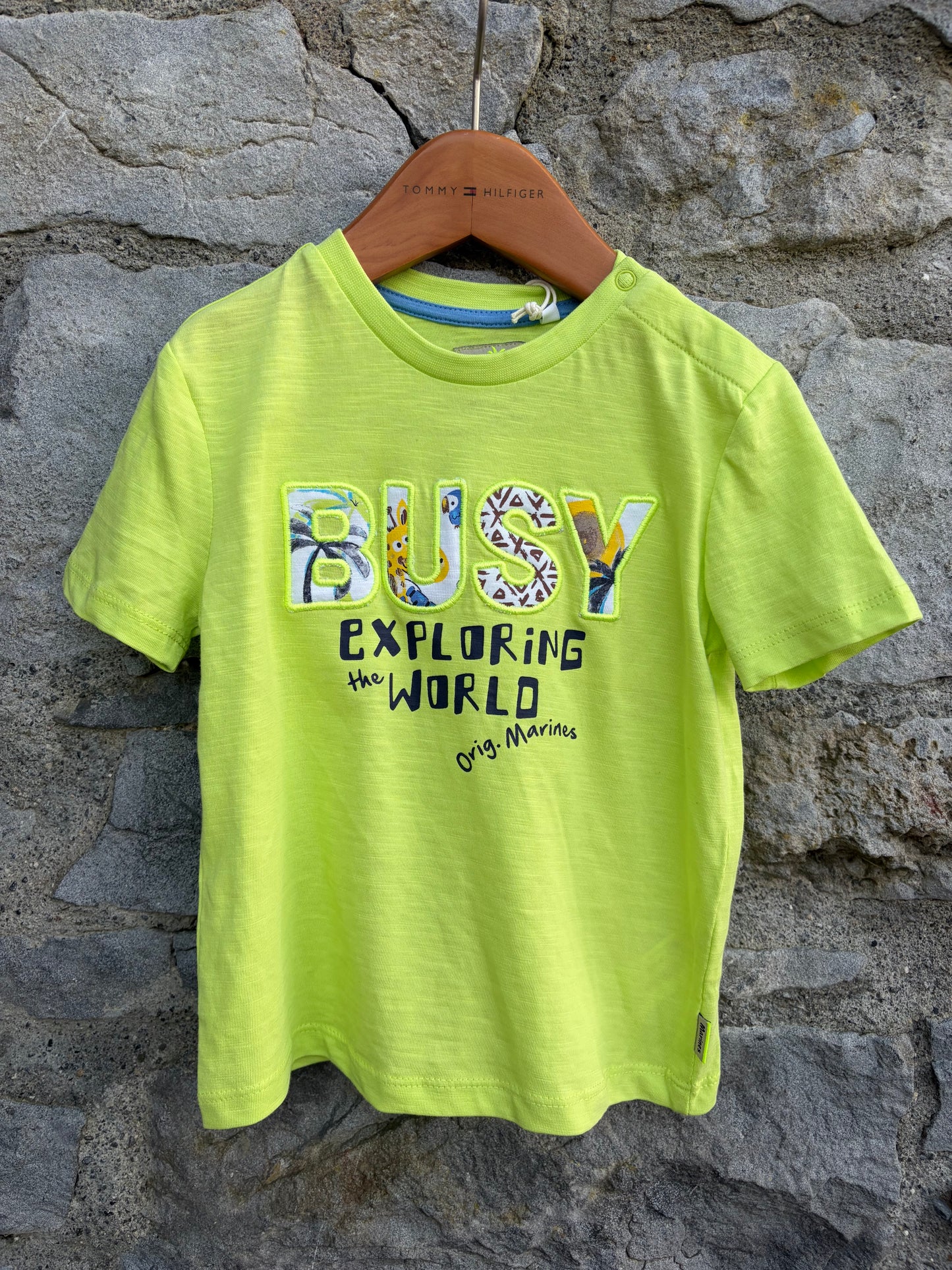 Busy lime green T-shirt  18-24m (86-92cm)