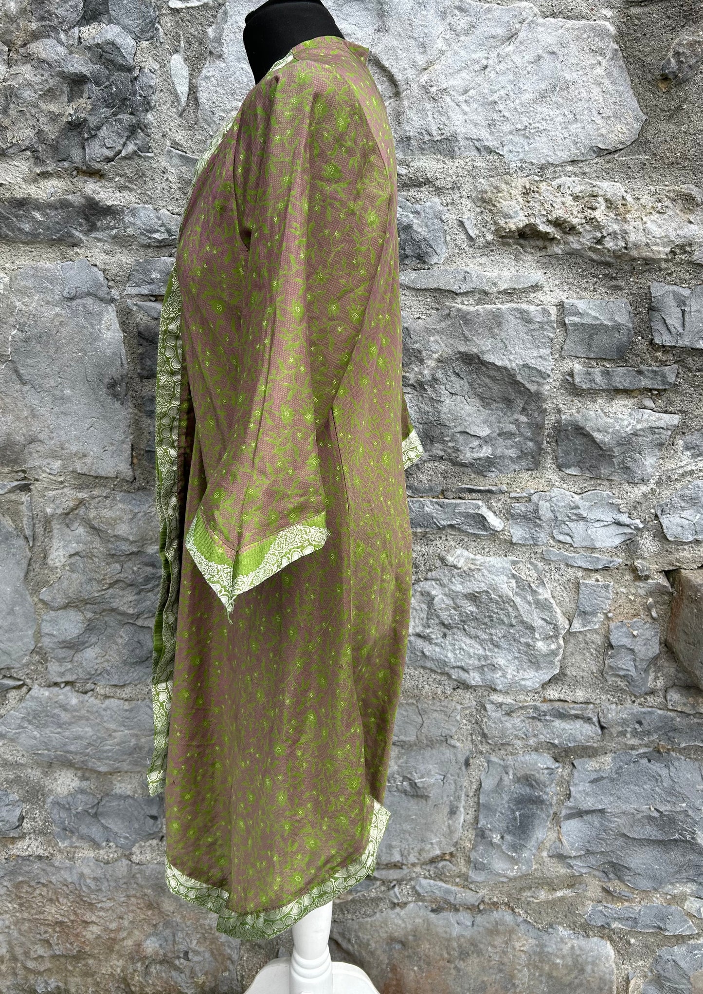 Green floral dress uk 12