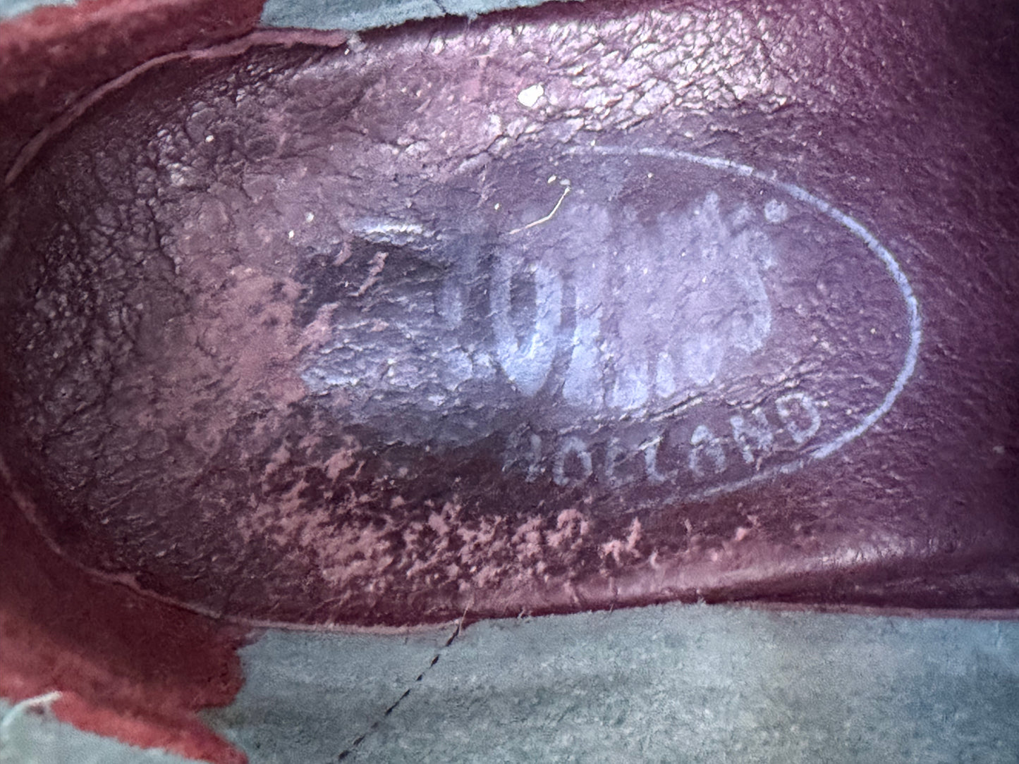 Handmade blue leather boots  uk 8 (eu 42)