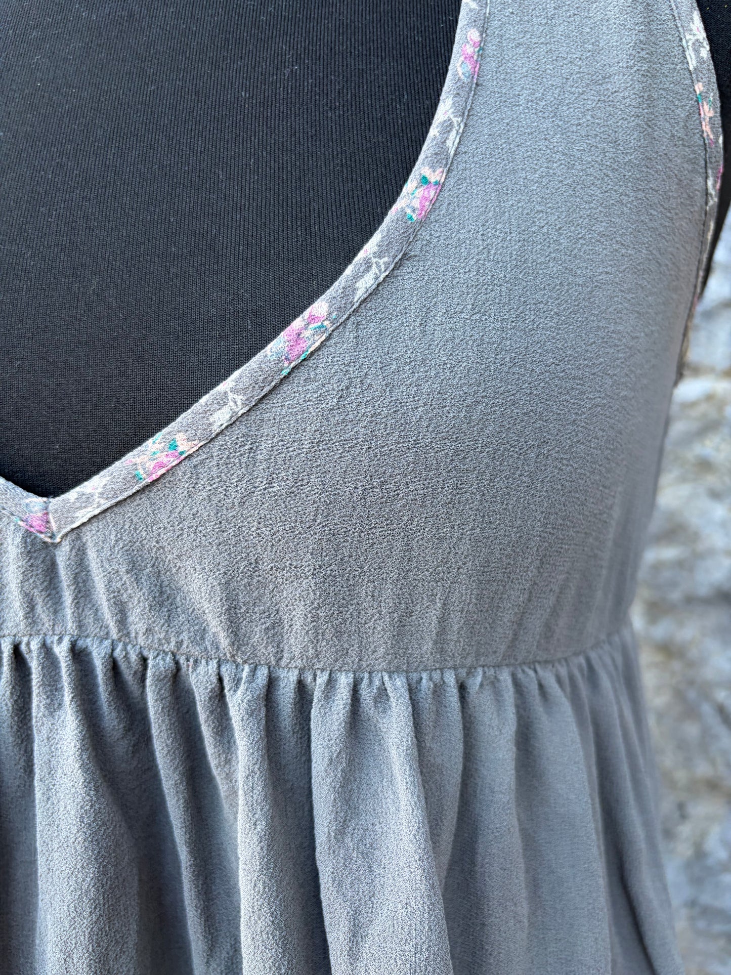 Brown silk dress uk 8-10