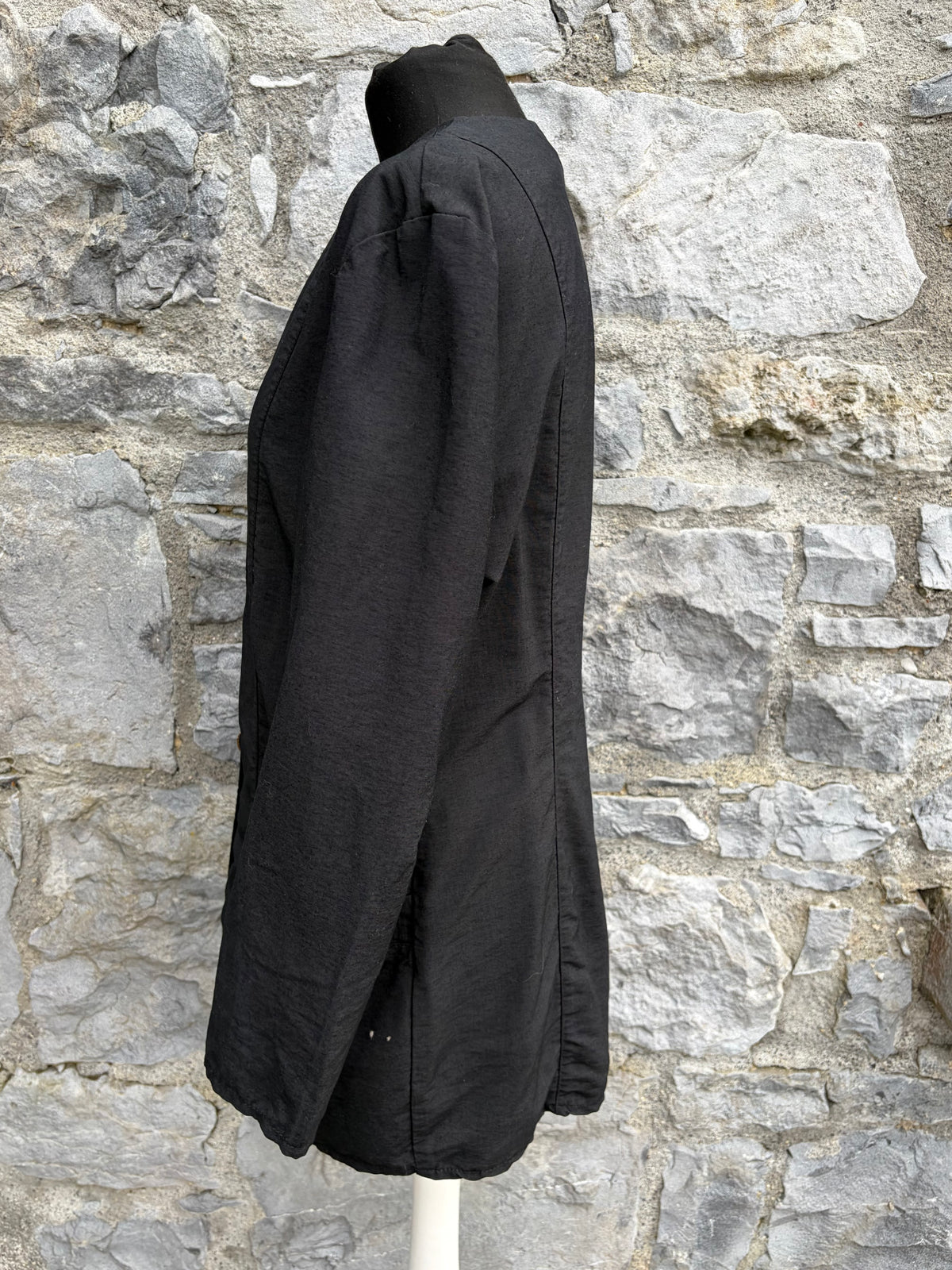 90s black blouse uk 10-12