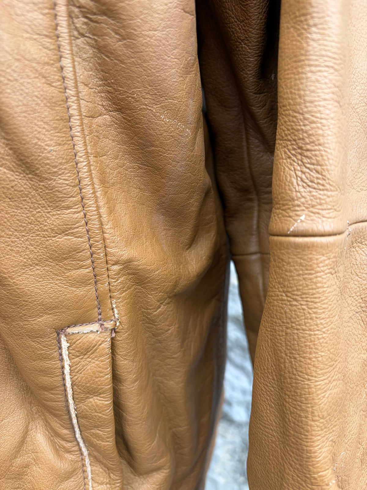 80s brown leather jacket Medium