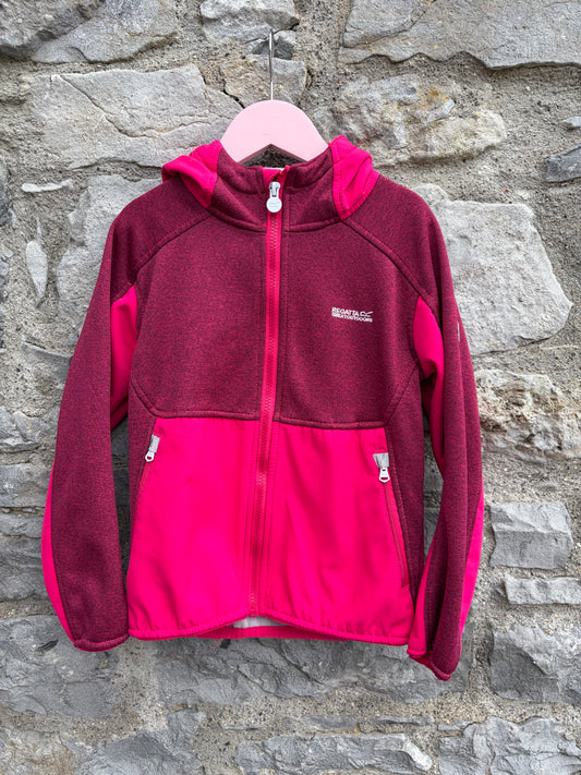 Pink softshell jacket  7-8y (122-128cm)