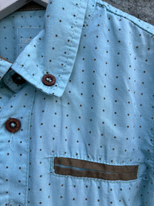 Pistachio dotty shirt  5y (110cm)