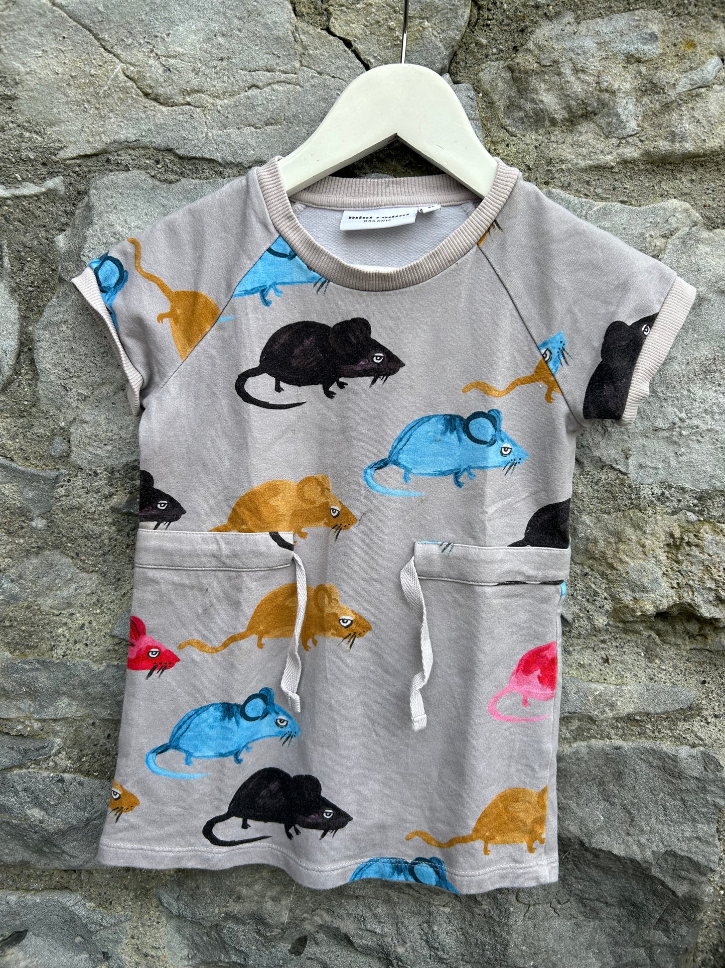 Mice grey dress  12-18m (80-86cm)