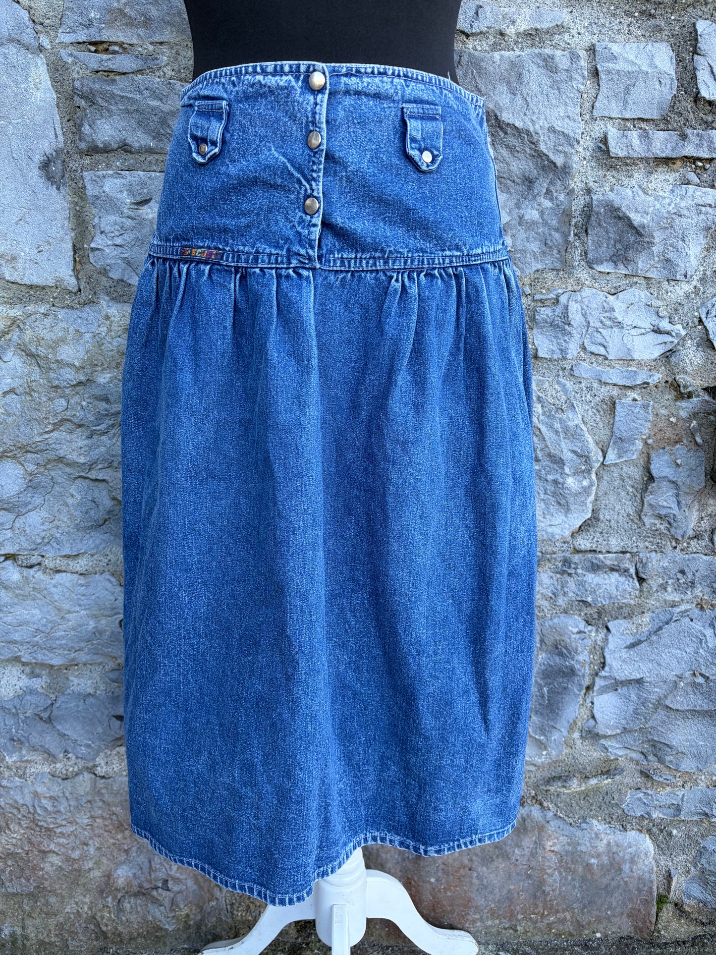 80s denim skirt uk 8