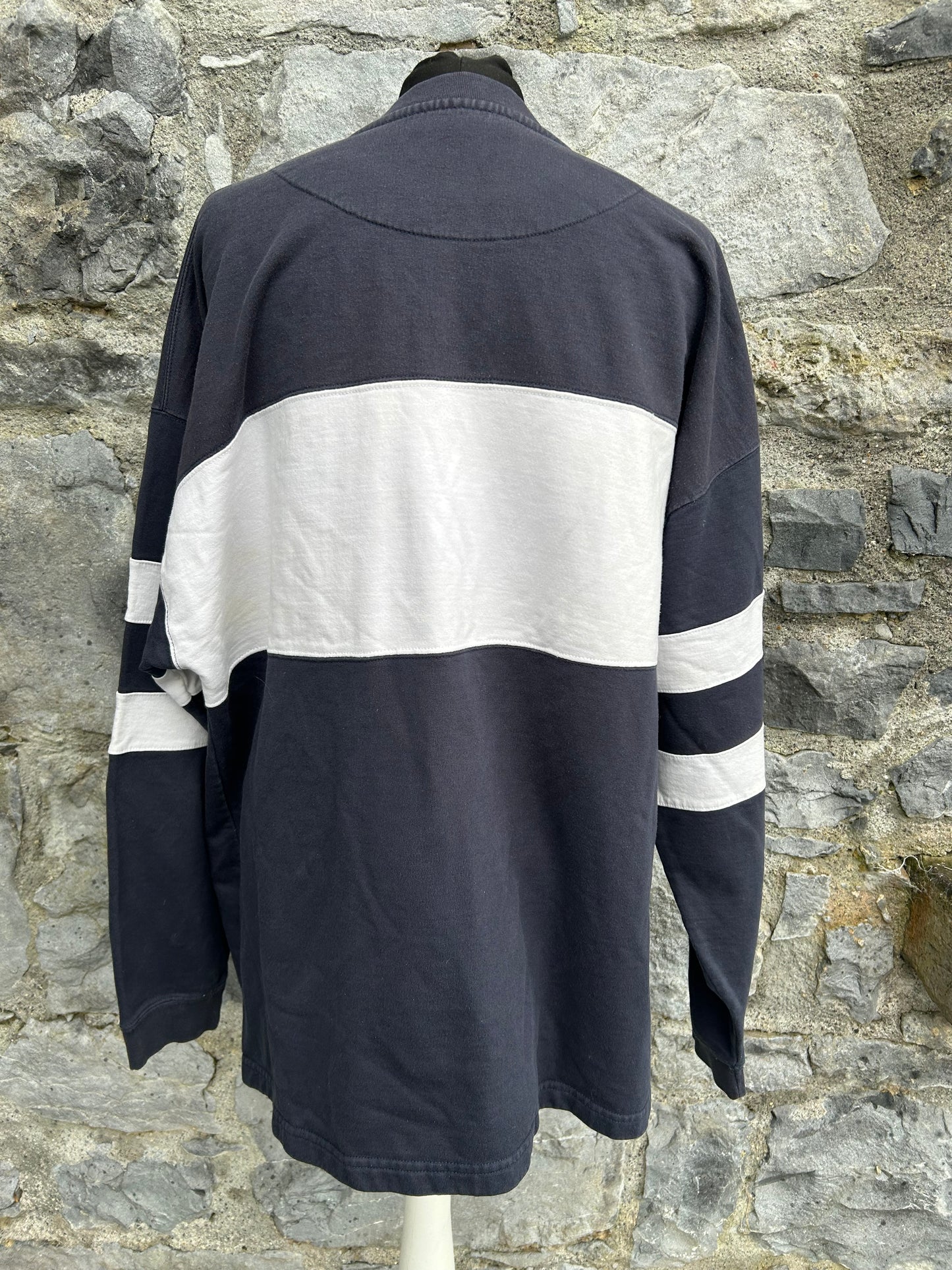 90s Black&white sweatshirt Large