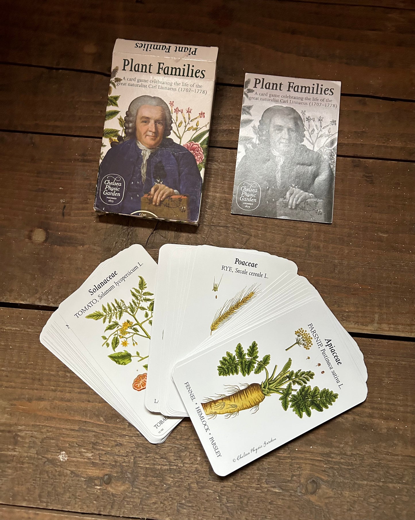 Plant families card game