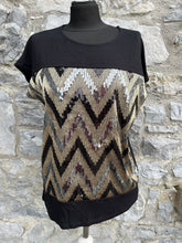 Load image into Gallery viewer, Sequin chevron top uk 12
