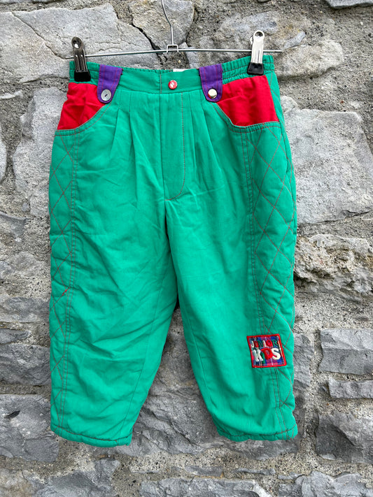 80s green winter pants 3y (98cm)