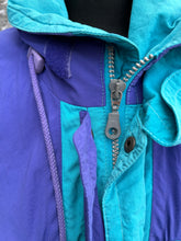 Load image into Gallery viewer, 80s Blue&amp;purple jacket M/L
