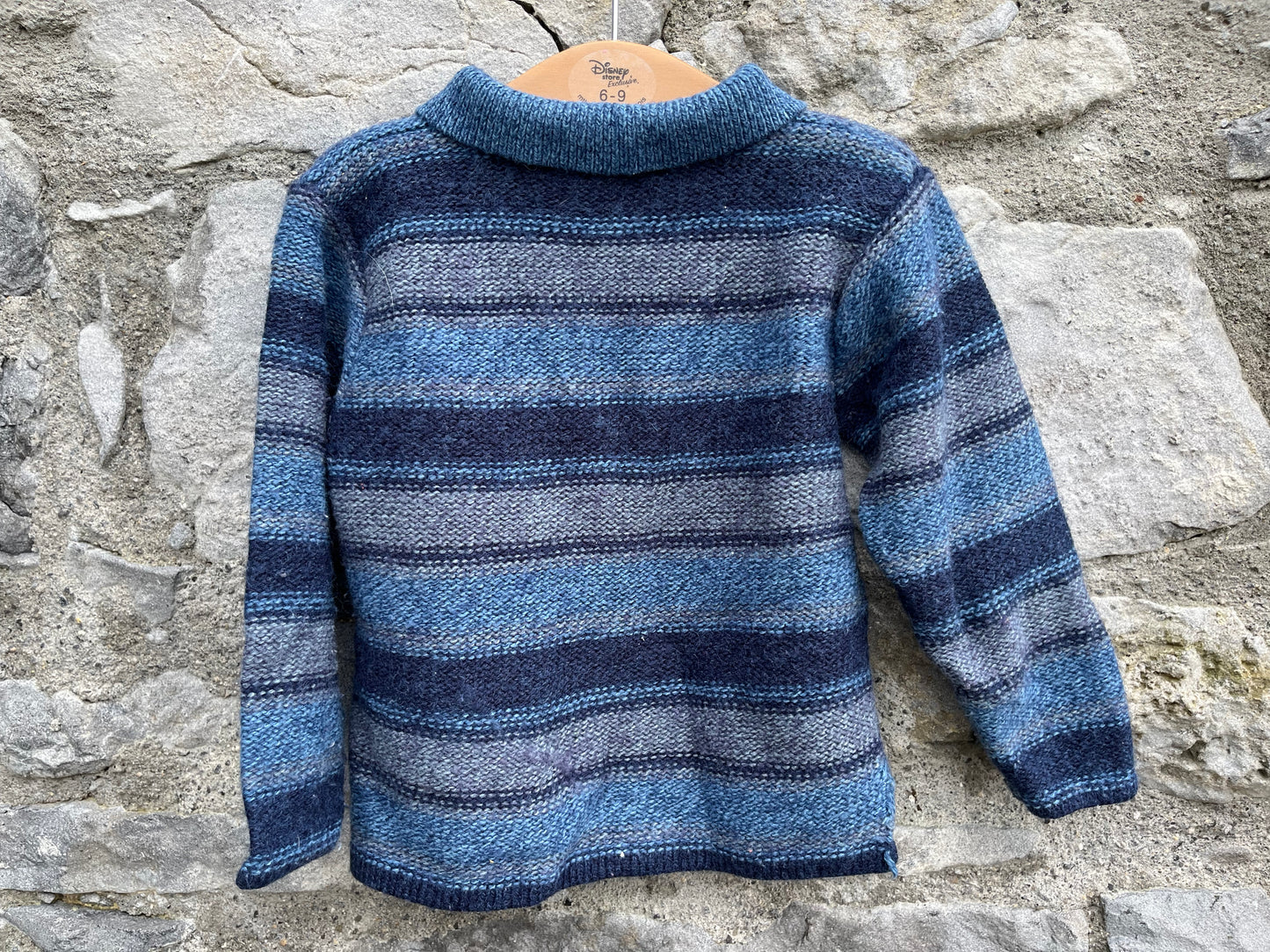 90s navy stripy jumper 18-24m (86-92cm)