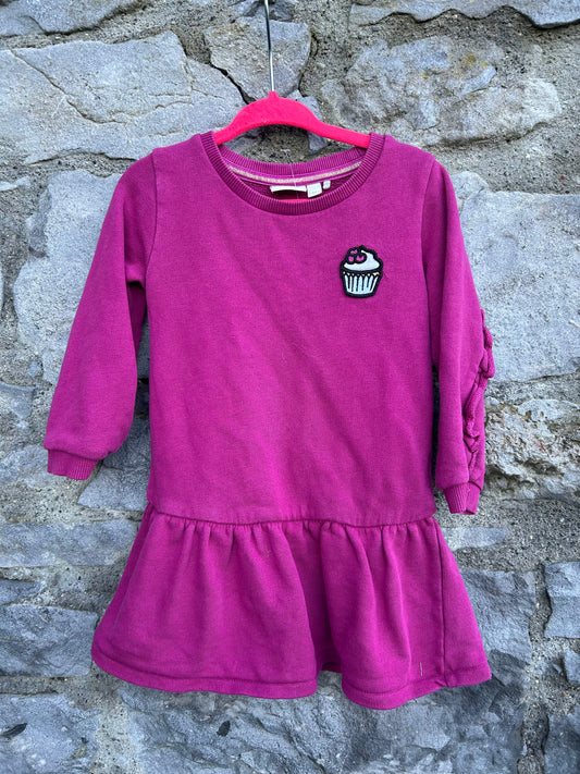Cupcake pink sweat tunic 12-18m (80-86cm)