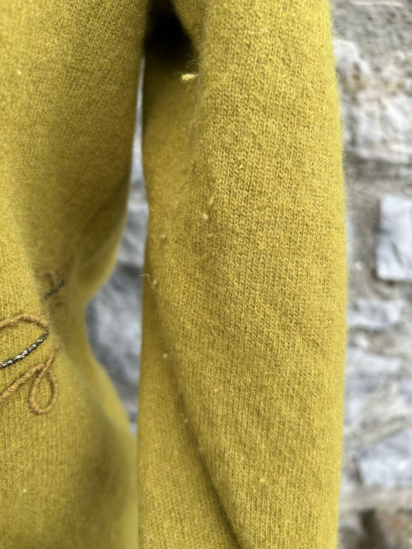 Khaki woolly jumper  uk 10