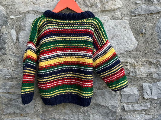 Colourful stripes jumper  3-4y (98-104cm)