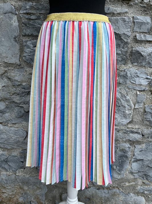 Rainbow pleated skirt uk 10-12