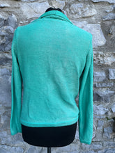 Load image into Gallery viewer, Green shiny jacket uk 10-12
