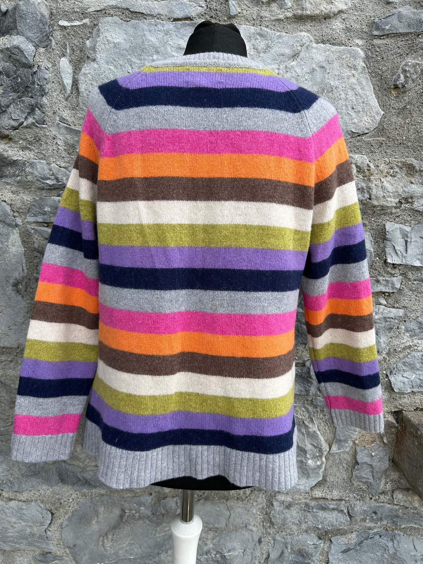 Colourful stripes woolly jumper uk 12-14
