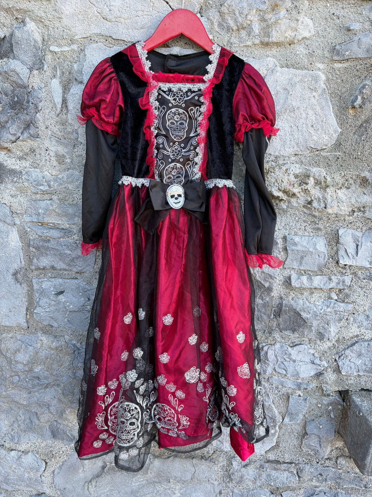 Day of the dead dress  5-6y (110-116cm)