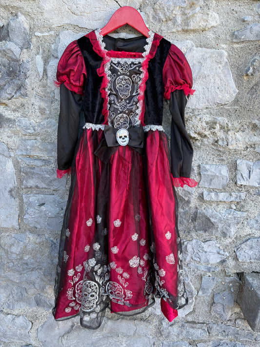 Day of the dead dress  5-6y (110-116cm)