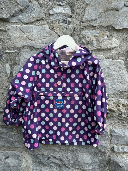 Mega dots purple jacket  2-3y (92-98cm)