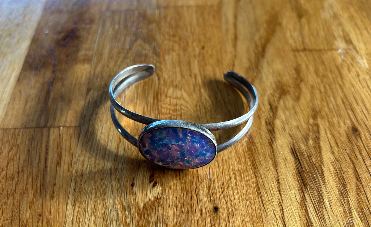 Bangle silver bracelet