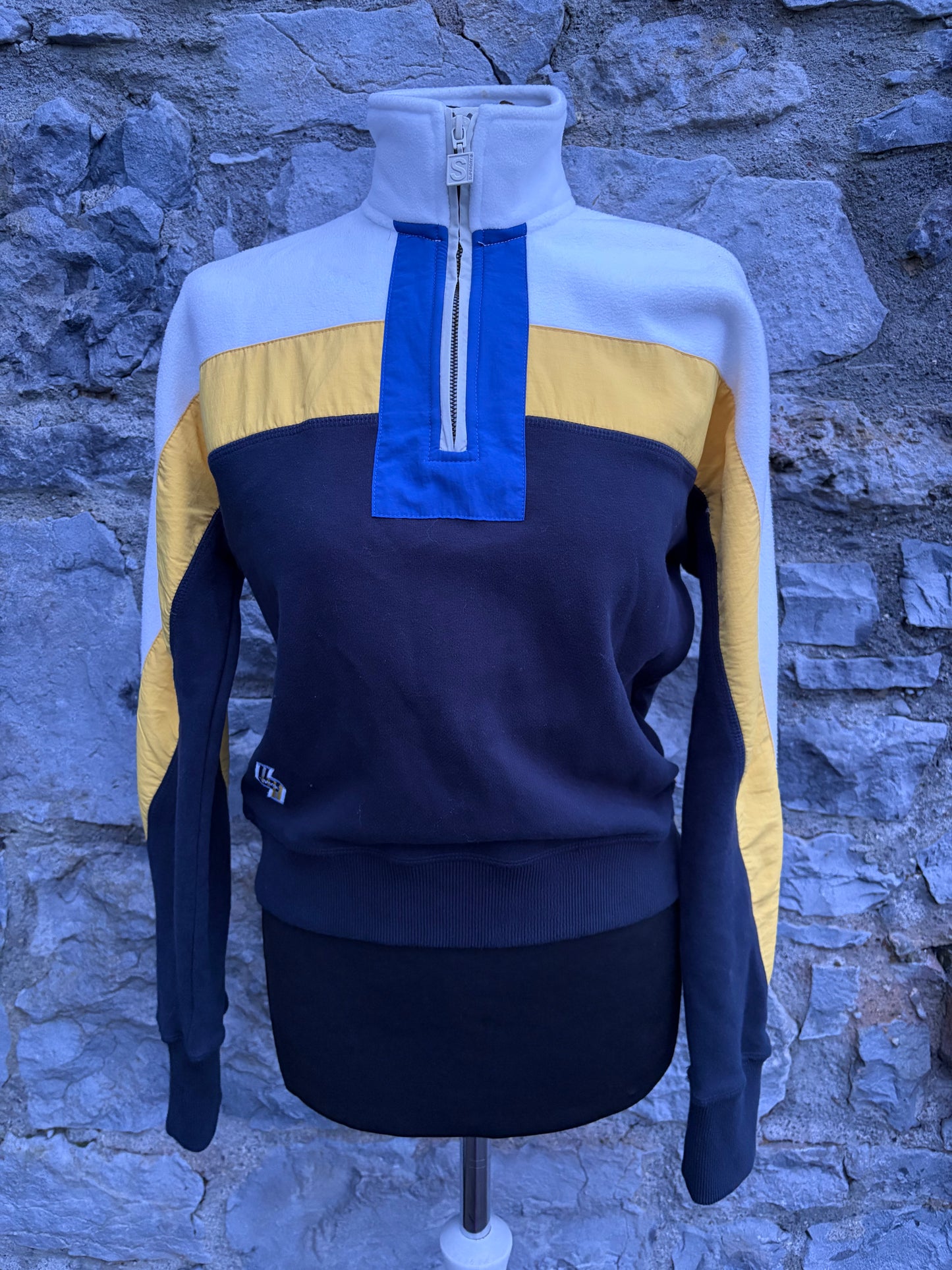 Navy Sportstyle Dolmon Funnel Sweatshirt  uk 6-8