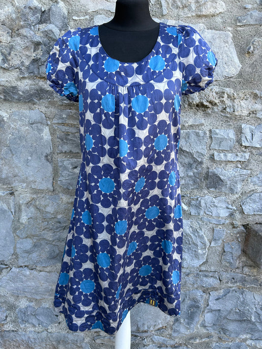 Blue flower mandalas dress uk 8-10