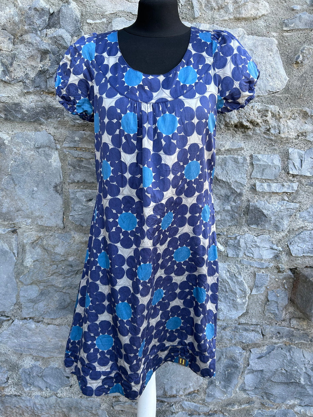 Blue flower mandalas dress uk 8-10