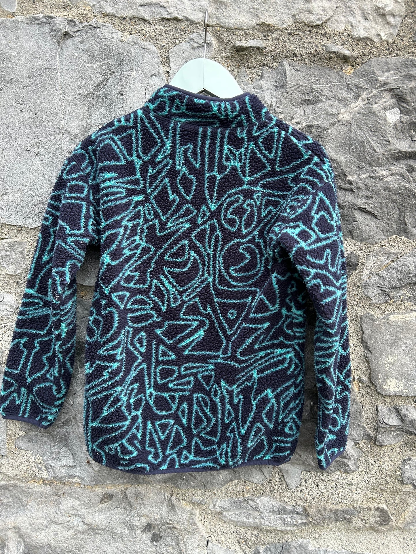 Geometric navy fleece 8-9y (128-134cm)