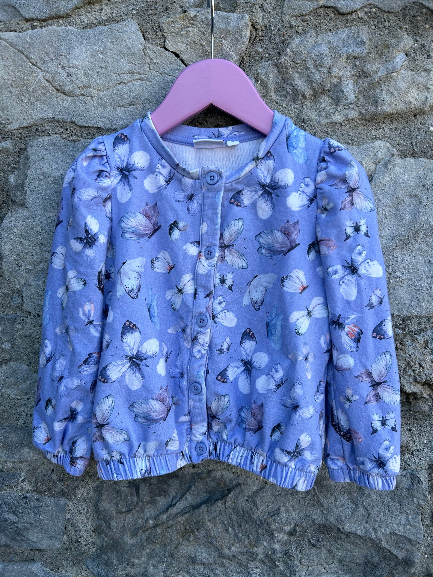 Lilac butterfly cardigan  18-24m (86-92cm)