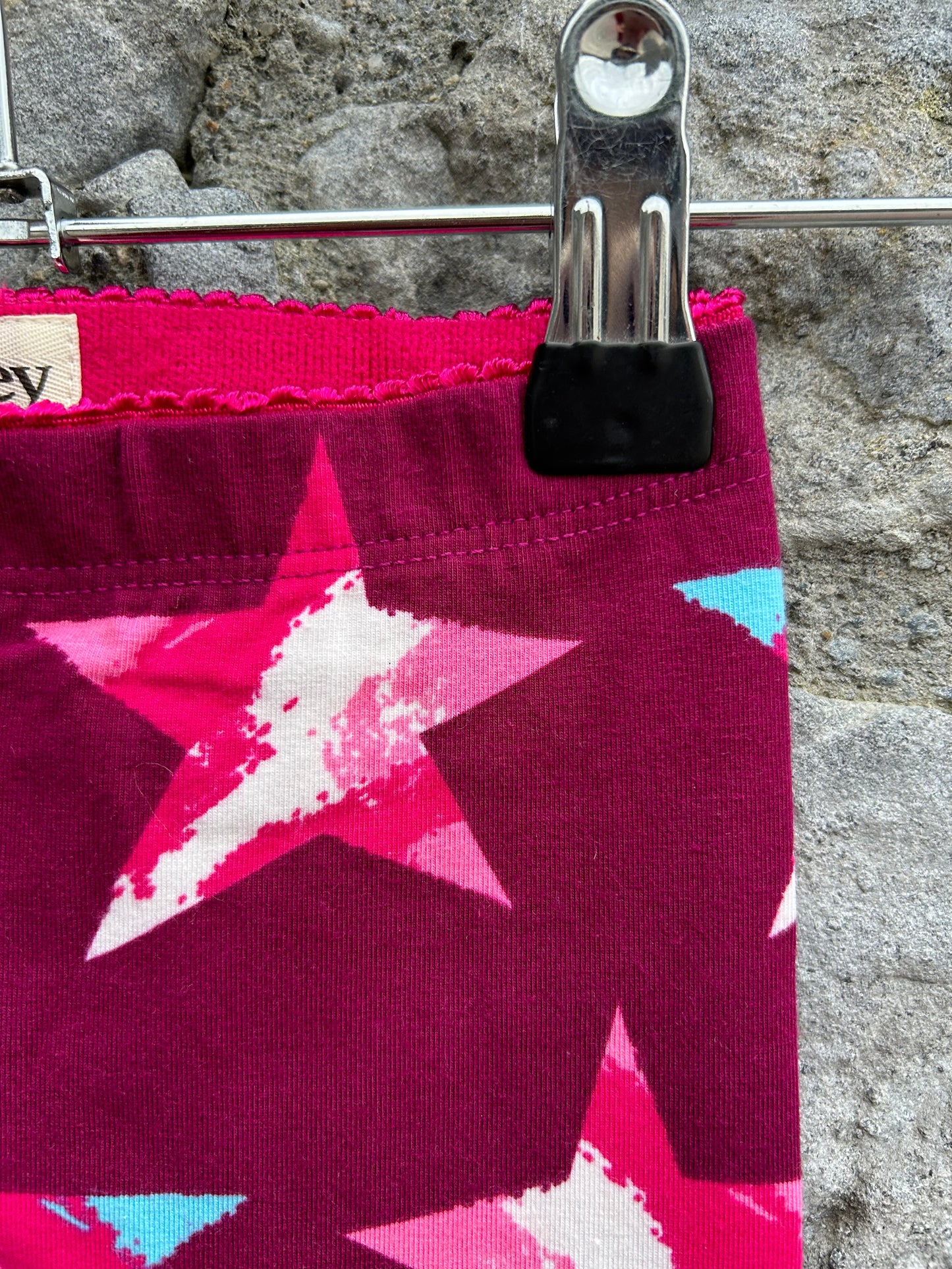 Stars maroon leggings  3y (98cm)