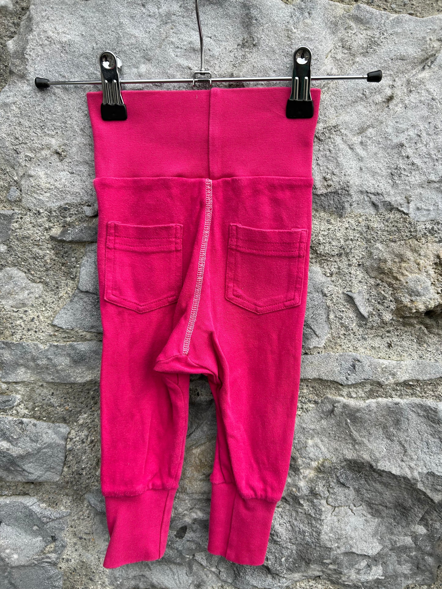 Cerise rib pants  3-6m (62-68cm)