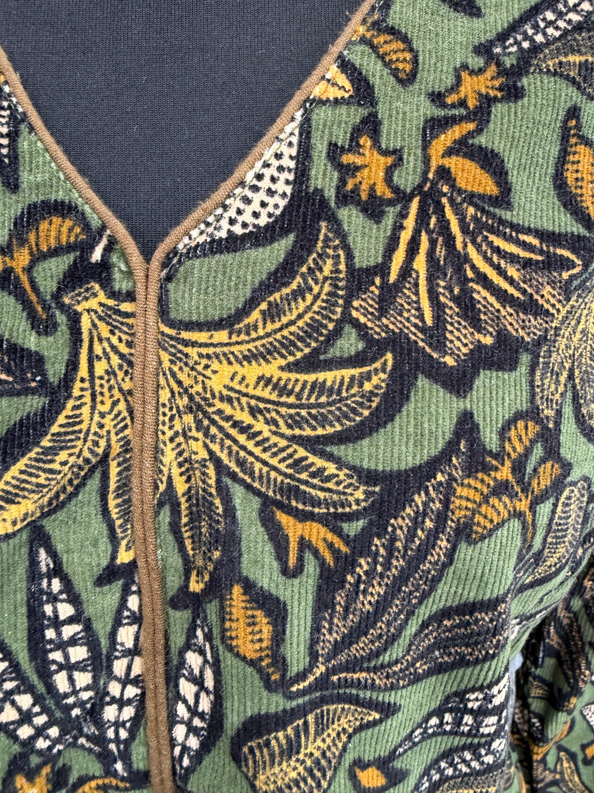 Botanic cord khaki dress uk 12