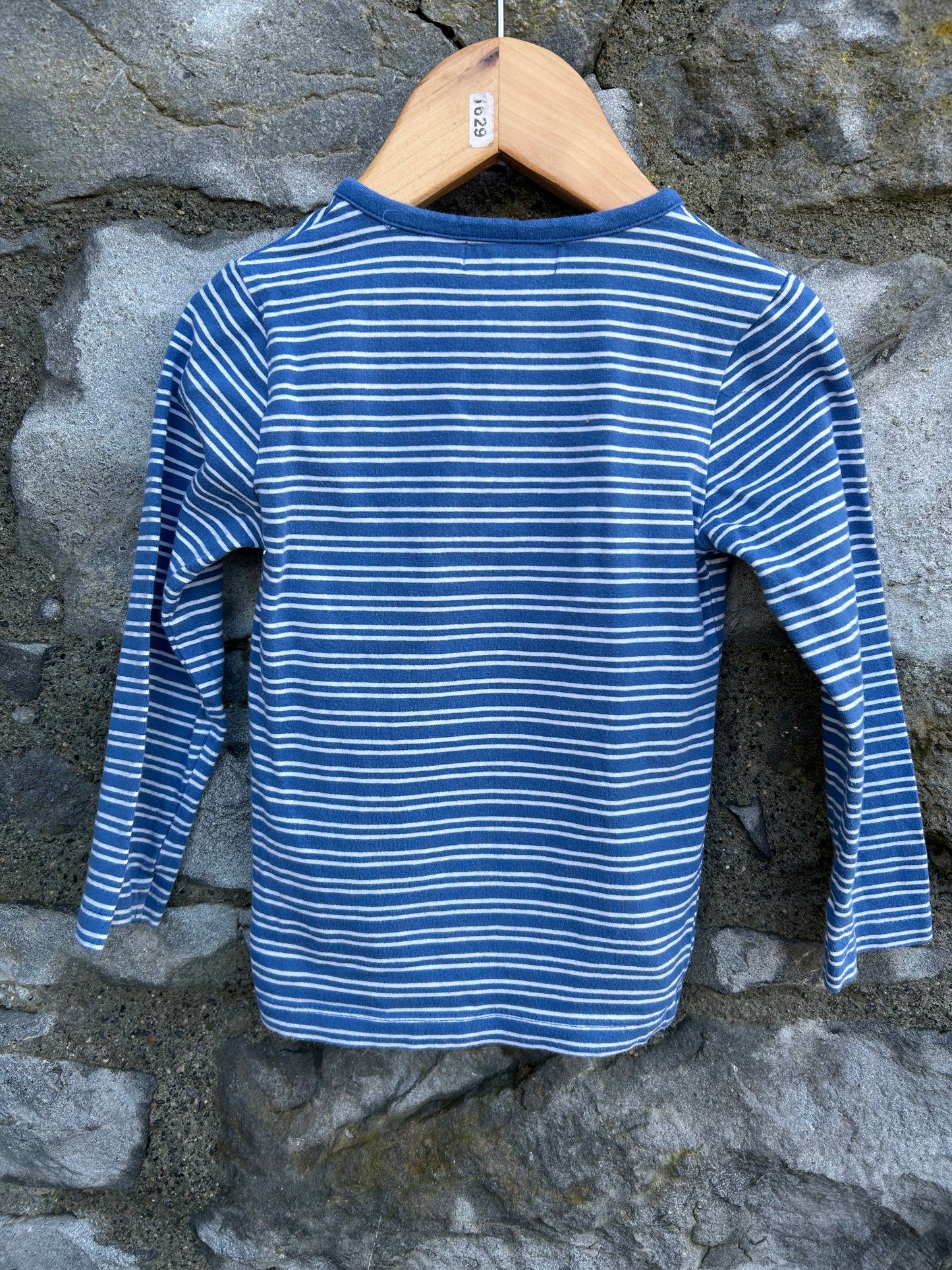 Blue stripy top  12-18m (80-86cm)