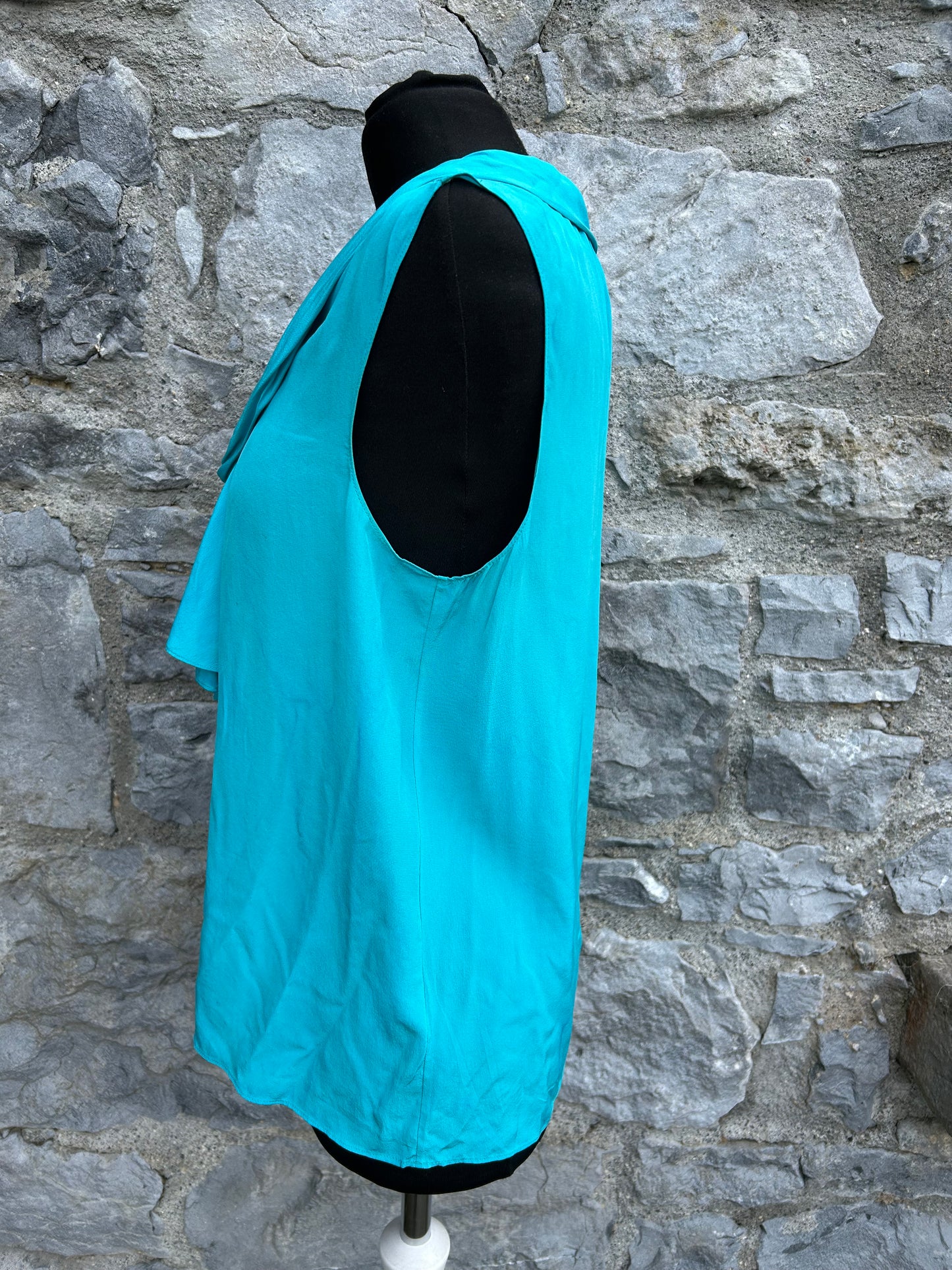 Aquamarine silk top uk 12