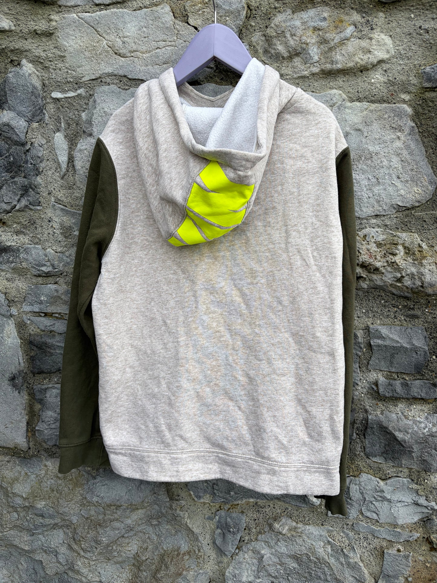 Grey&forest green hoodie  11-12y (146-152cm)