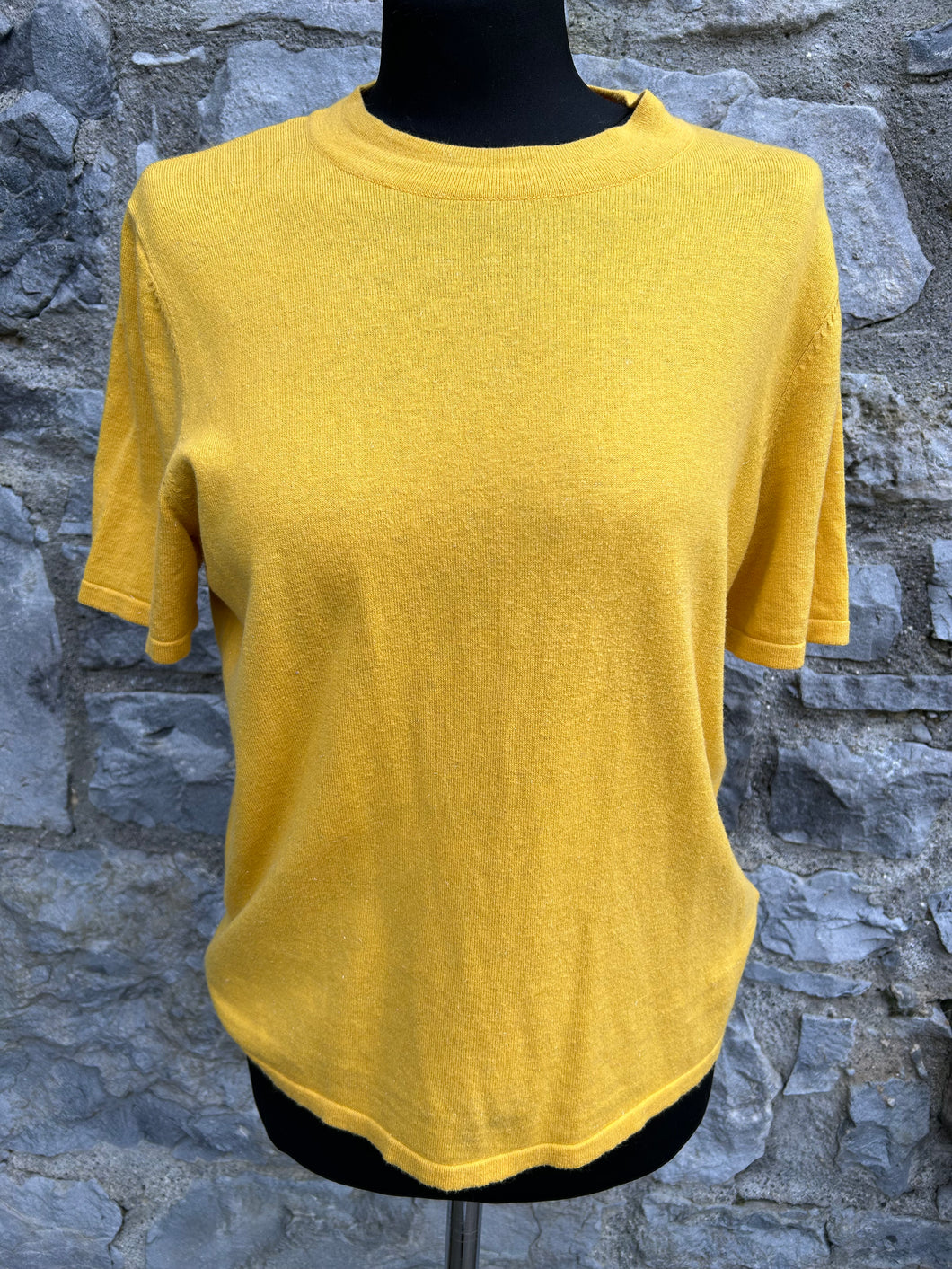 Yellow knitted top uk 12